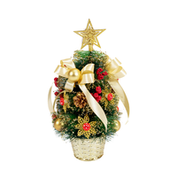 Acryl-Metall Musikalischer Kreativer Weihnachtsbaum Mini-Ornament-Teppich für Weihnachtsbäume