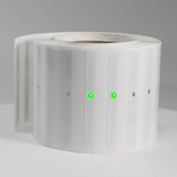 Longue portée Asset Management LED UHF Tag Label Sticker Programmable UHF RFID LED Tag avec lumière LED