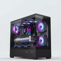 OEM Verre trempé noir blanc étuis d'ordinateur et tours E ATX boîtier d'ordinateur boîtier d'ordinateur de jeu bureau de jeu armoire PC