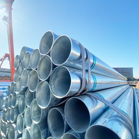 Nouvel arrivage : Tube galvanisé Q195 Q235 ASTM 60,3 mm 88,9 mm 114,3 mm pour la fabrication de cadres de rayonnages d'entrepôt
