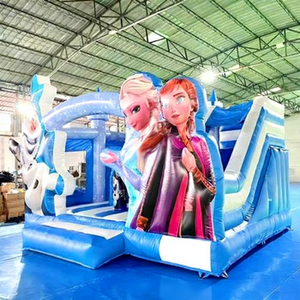 บ้านลมเป่าลมรูปตัวการ์ตูนโฟรเซ่น ปราสาทลมเด้งดึ๋ง ของเล่นโฟรเซ่น ปราสาทเด้งดึ๋ง บ้านลมเป่าลม สนามเด็กเล่นสนุกๆ สำหรับเด็ก - Product Image 1