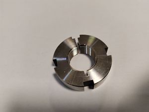 Componente in <span class=keywords><strong>Alluminio</strong></span> Lavorato CNC 6061-T6 con Placcatura Cromata per Sistema di Serrature per Depositi Pubblici - Product Image 2