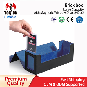   Caja de Cartas de Cuero de Gran Capacidad, Ecológica y Duradera, con Ventana Magnética para Exhibición de Cartas TCG CCG Yu-Gi-Oh - Product Image 1