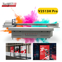 Impresora UV Digital TechJet para la Industria, Impresora UV de Cama Plana de Gran Tamaño para Impresión en Madera, Vidrio y Acrílico