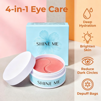 ODM OEM Patchs Hydrogel pour les Yeux à la Niacinamide et à la Caféine, Masques Contour des Yeux au Collagène pour Éclaircir les Cernes