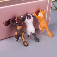 Support de téléphone universel pour lit en résine plastique avec ventouse, design mignon de chat, cadeau décoratif pour smartphones et tablettes, vente chaude