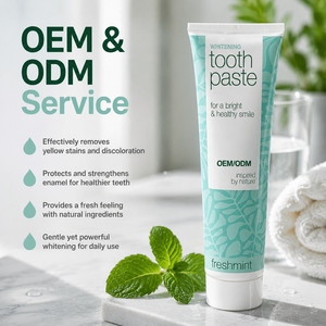Dentifrice blanchissant OEM/ODM saveur menthe fraîche, formule hydratante à la silice et à l'alumine, combat les taches de café, de thé et de vin pour un sourire éclatant - Product Image 3
