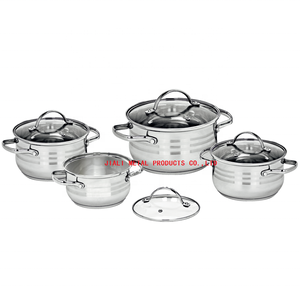 Juego de 10 Utensilios de Cocina Royal, Accesorios de Cocina, Cacerola de Acero Inoxidable, Olla <span class=keywords><strong>Thomas</strong></span> Inox - Product Image 1