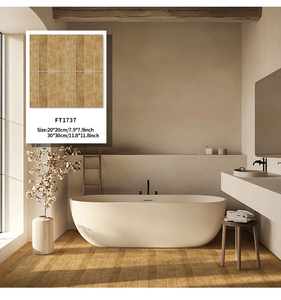 Jorunns Simple Yellow <strong>Stripe</strong> Peel and Stick <strong>Floor</strong> Tiles Vinyl Waterproof Bathroom Matte Tiles Walls and <strong>Floors</strong> - Product Image 1