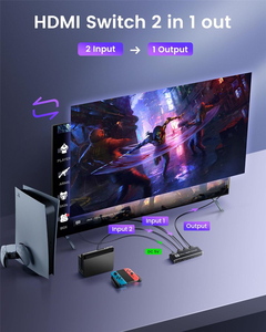8K 60hz 4K 120hz HDMIスイッチ 2x1 8K HDMI <span class=keywords><strong>2</strong></span>.1 スイッチャーアダプター <span class=keywords><strong>2</strong></span>入力1出力 Hdmi2.1 スイッチャー コンバーター PS4 PS5 HDTV プロジェクター対応 - Product Image 2