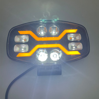 Feux de travail LED super lumineux, faisceau haut/bas, DRL dynamique ambre, 12V-24V-36V, feux de route, projecteurs pour 4x4, camion, SUV, tout-terrain