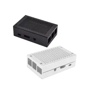 Aluminium Behuizing Cover Metalen Behuizing Met Koelventilator Heatsinks Koeler Shell Voor Raspberry Pi 4b Pi 4 Model B