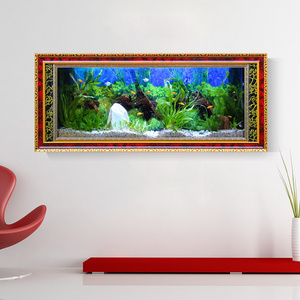 Aanpasbaar Aan De Muur Gemonteerde Glazen Goudvissentank Compleet Ecosysteem Aquarium Met Aangepaste Specificaties - Product Image 4