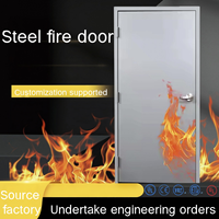 Puerta de Seguridad de Acero Contra Incendios Personalizada de Fábrica para Centros Comerciales, Escaleras de Viviendas y Pasajes de Escape