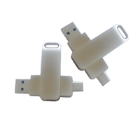 Clé USB Type-C en métal 1 Go 16 Go 32 Go 64 Go 128 Go 256 Go, clé USB OTG en métal 2.0 3.0 pour logo personnalisé