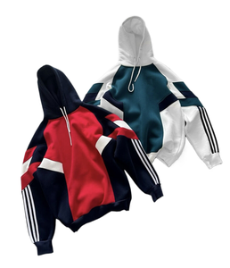 KY OEM fútbol americano Jersey Colorblock fútbol Jersey 2024 2025 personalizado Puff estampado Sudadera con capucha 500gsm - Product Image 5