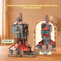 Puzzle 3D en bois Harry Potter La Cabane de Griffoyer Ensemble de blocs de construction Modèles de construction Jouets Cadeaux pour enfants