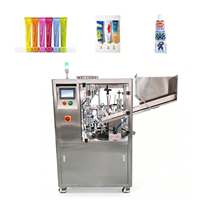 Machine de remplissage et de scellage de tubes à ultrasons entièrement automatique SX-009 avec PLC pour l'emballage de crème au chocolat et d'eau sur ligne de production alimentaire