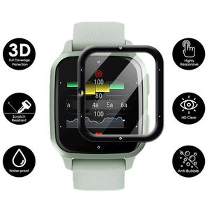 Accessoires pour montre intelligente pour <span class=keywords><strong>Garmin</strong></span> <span class=keywords><strong>Venu</strong></span> SQ2/SQ2 Music Protection d'écran anti-rayures Film protecteur incurvé 3D pleine couverture - Product Image 2