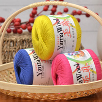5# 100% Pure Cotton Hand Knitting Crochet Yarn Eco-Friendly Recycled Linen Lace Yarn for Infant Baby Weaving Crochet