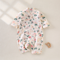 Vêtements pour bébé en mousseline, classe A, 100% coton gaze, fins, respirants, pyjamas d'été, barboteuses décontractées, ODM