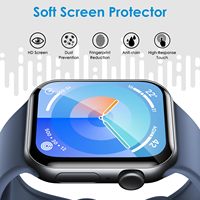 Film de protection d'écran HD Ultra mince 3D/2.5D doux et transparent anti-rayures pour téléphone portable IWatch 45mm sans bulles