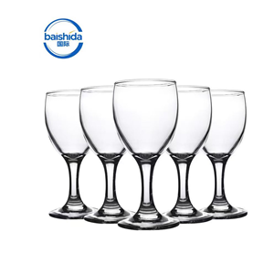 <span class=keywords><strong>Verres</strong></span> <span class=keywords><strong>à</strong></span> <span class=keywords><strong>vin</strong></span> rouge en cristal renforcé modernes personnalisés Baishida, capacité de 125 ml, fabrication mécanique pour usage commercial - Product Image 1