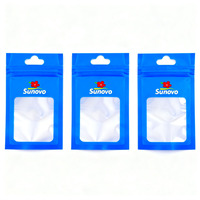Sacs Ziplock en plastique biodégradables refermables à trois soudures pour le rangement de bijoux, en Mylar découpé, pour le voyage