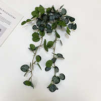 Plante artificielle Tradescantia Zebrina verte – Feuilles réalistes en soie, douces, pour la maison, les mariages, Noël, la Saint-Valentin