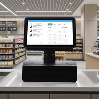 Sıcak Satış Dokunmatik Ekranlı Hepsi Bir Arada POS Donanımı, Restoran Perakende Market Süpermarket için Otomatik Ödeme Terminali