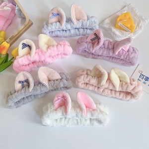 Serre-tête coréen style chat mignon avec nœud pour fille, <span class=keywords><strong>accessoire</strong></span> pour cheveux, idéal pour le SPA et le démaquillage - Product Image 1