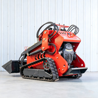 Pengiriman Gratis Slip Loader Ringan dan Fleksibel Mini 450kg Skip Steer Loader Bahan Bangunan