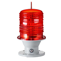 Feu d'obstruction solaire pour l'aviation, lampe d'avertissement LED pour aéronefs, étanche IP66 rouge pour piste d'aéroport, hélicoptèreport, tour