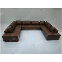 Mobilier d'intérieur de luxe, à la mode, confortable, intérieur en forme de U, canapé de salon, canapé sectionnel, canapé modulaire en tissu