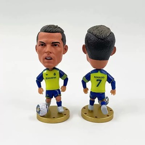 Statuette Personalizzate in Resina Bobblehead di Calciatori <span class=keywords><strong>Ronaldo</strong></span> e Messi, Souvenir con Testa Oscillante, Ornamenti per Auto - Product Image 2