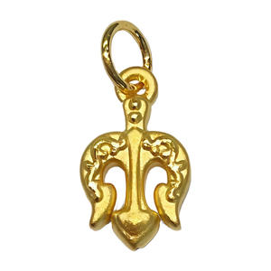 0,55G 24K oro micro-duro superar dificultades colgante en forma de Tridente colgante de oro puro accesorios de joyería de gama alta - Product Image 1