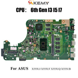 มาเธอร์บอร์ดแล็ปท็อป X555UJ สำหรับ Asus <span class=keywords><strong>VivoBook</strong></span> F555U FL5800U X555U K555U X555UJ X555UF เมนบอร์ด X555UB <span class=keywords><strong>I3</strong></span>เมนบอร์ดซีพียู I7 - Product Image 2