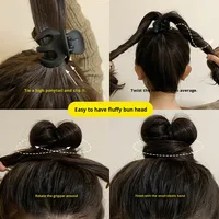 Pince à cheveux pour enfants 2024 nouveau Style haute queue de cheval fixateur épingle à cheveux citrouille pince 5cm en plastique petit accessoire de cheveux