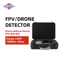 Détecteur de drones portables anti-intrusion par radiofréquence, 3 langues, écran 6 pouces, station d'alarme précoce