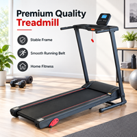 Tapis de course électrique K-FIT Factory Direct GS-840 avec amortissement pneumatique et roues de transport pour la maison et la salle de sport