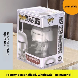 מודרני ידידותי לסביבה פלסטיק דמות אחסון תיבת קריקטורה תצוגת בובה עבור funko עבור צעצועי פופ לעמוד תכונה - Product Image 4