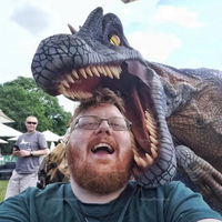 Costume de dinosaure réaliste grandeur nature léger bleu avec son de rugissement pour adultes, idéal pour les parcs d'aventure et l'utilisation scolaire