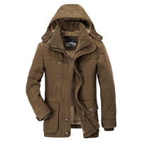 Veste coupe-vent épaisse, parka d'hiver, veste chaude pour l'extérieur, veste à capuche super épaisse, vêtements d'extérieur grande taille, veste pour homme