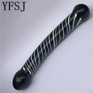 Kristal Glazen <span class=keywords><strong>dildo</strong></span> Stok Binnenkant Blauw Bloem Stijl voor paar - Product Image 4