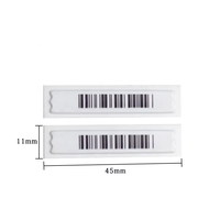 Étiquette souple de sécurité AM 58KHz, autocollant antivol EAS, protection des marchandises pour supermarchés, compatible avec les codes-barres, vente en gros