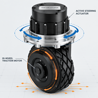 Ensemble de servomoteur et boîte de vitesses intégrés pour roue de direction robuste, pour chariots élévateurs automatisés, logistique intelligente, UGV, AMR, AGV