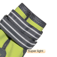 Bottes imperméables réglables avec logo personnalisé pour chien, petites, moyennes, grandes chaussures d'extérieur réfléchissantes, respirantes, durables et antidérapantes pour chien