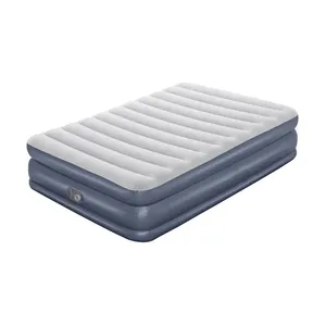 18英寸充气床垫，带抗菌涂层和内置交流泵特大床最多可容纳2名成人
