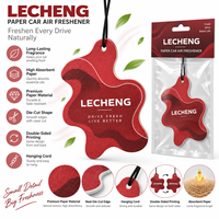 Désodorisants de voiture en papier parfumés à la lavande, motifs personnalisables, disques en forme de feuilles d'érable rouges 10*15cm ou taille personnalisée, vente en gros