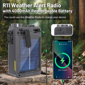 Retro tay-cranked năng lượng mặt trời đài phát thanh BT 5.0 loa không dây đa chức năng âm nhạc Máy nghe nhạc di động nhà FM Đài phát thanh - Product Image 5